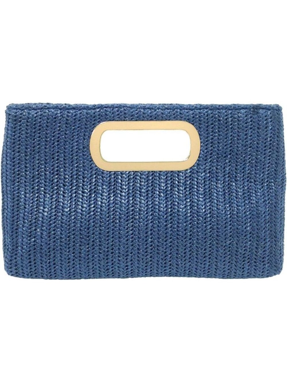 Chic Top Handle Straw Clutch Bag | Summer Beach Accessory | Stylish Handbag